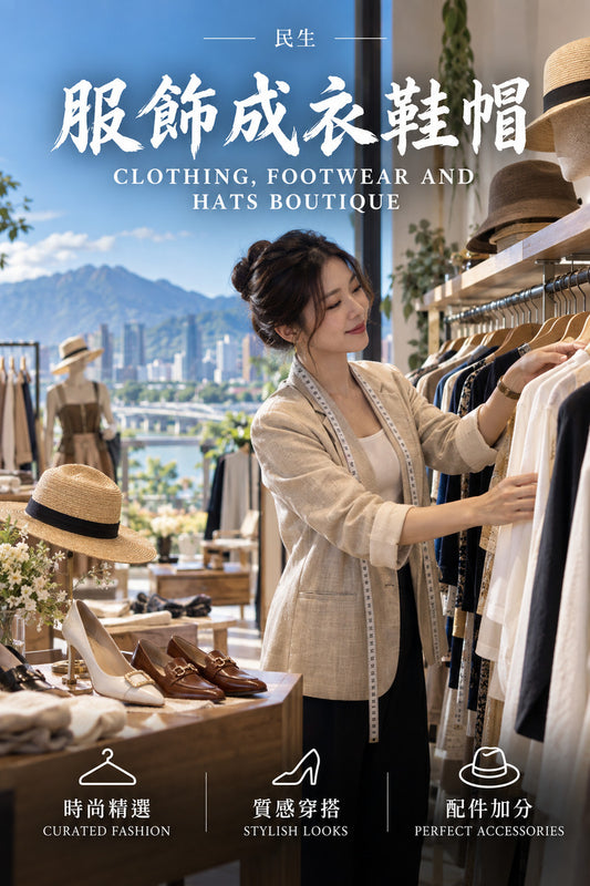 民生-服飾成衣鞋帽｜臺灣工商網